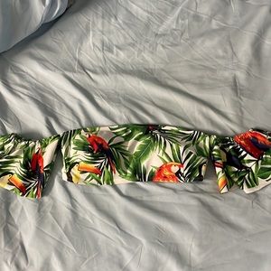Forever 21 Tropical Off the shoulder Bikini top